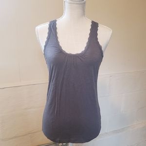 Banana Republic gray knit tank top